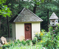 Landscape shed garden