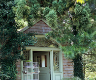 Entry to garden house