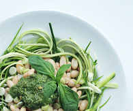 Cannellini Beans, Courgettes and Basil