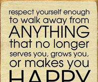 Respect yourself