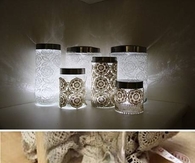 DIY Beautiful LED Lace Night Light