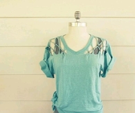 DIY Cool Studded T Shirt