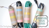 Toilet paper rolls for wire storage