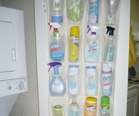 Shoe organizer for toys or cleaning supplies