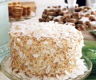 Coconut cake centerpiece for baby shower