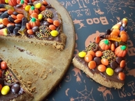 Halloween Candy Chocolate Pizza