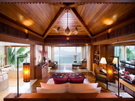 Wood cabin view