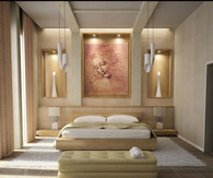 Soft white elegant bedroom