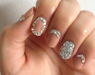 Rhinestone nail design