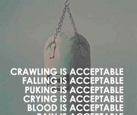 Quitting is not acceptable
