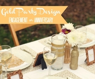 Gold party design