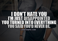 Disappointed