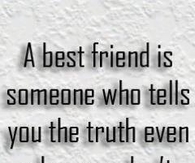 a best friend