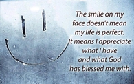 I appreciate what I have