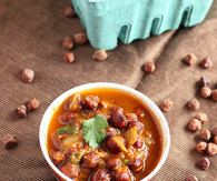 Sprouted Black Chickpea Curry
