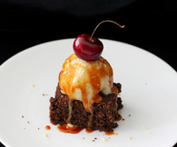 Chai Ice cream brownie sundae