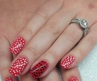 Dots away nail design