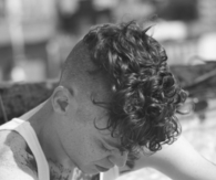 Faded short cut with curls