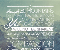 My love for you will not be shaken