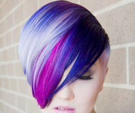 Blue and Purple Hair