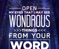 Open my eyes