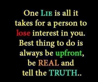 one lie