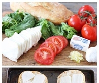 DIY Caprese Garlic Bread