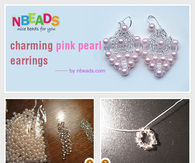 Charming Pink Pearl Earrings