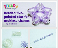 Beaded Five-pointed Star for Necklace Charms