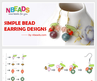 Simple bead earring designs-fashion time to you