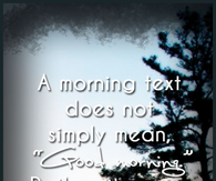 Morning Text