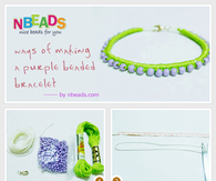 Ways of Making A Purple Beaded Bracelet