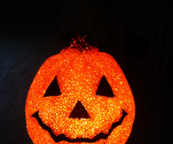 Glitter halloween pumpkin