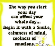 the way you start your day