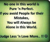 judge less love more