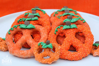 Pumpkin pretzels