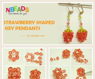 Strawberry Shaped Key Pendants