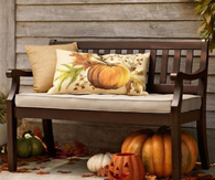 Outdoor Bench Spruced up for Fall