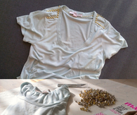 DIY Embellished Blouse