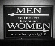 Men Left Woman Right