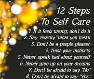 12 steps to self care