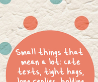 Small things