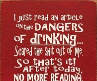 no more reading