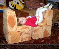 DIY Cardboard Child Chair