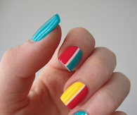 China Glaze Stripe Nails