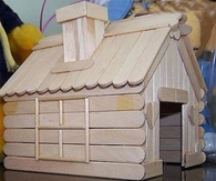 DIY Popsicle Stick House