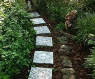 DIY Lace Like Stepping Stones