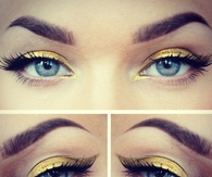 Gold eyeshadow