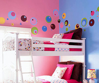 Colorful polka dot theme