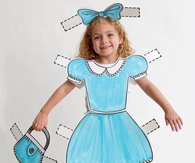 Paper doll costume